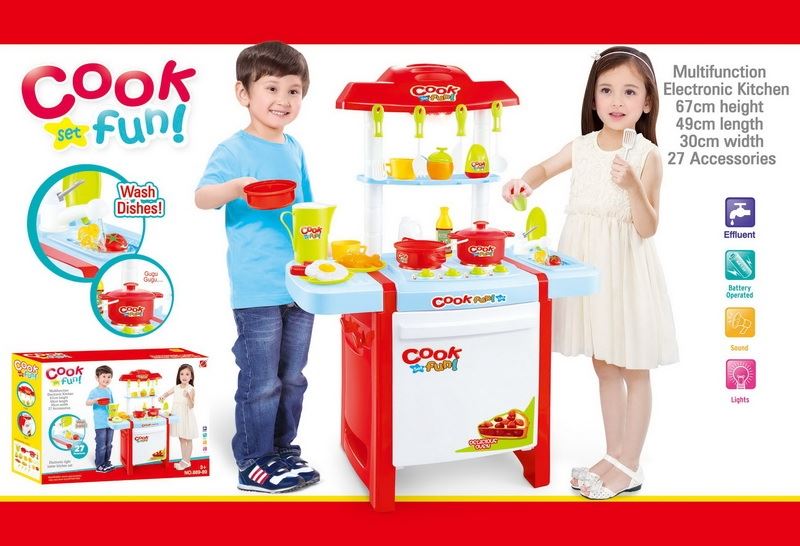 can be water kitchen table set w/sound&light(not included 3pcs 1.5V AA batteries) - HP1096426