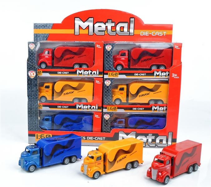 S/12 P/B  METAL TRUCK,2 ASST STYLES,3 COLORS - HP1096559