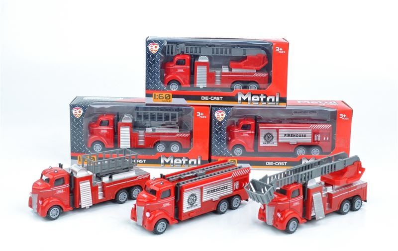 P/B  METAL FIRE  TRUCK,3 ASST STYLES - HP1096579