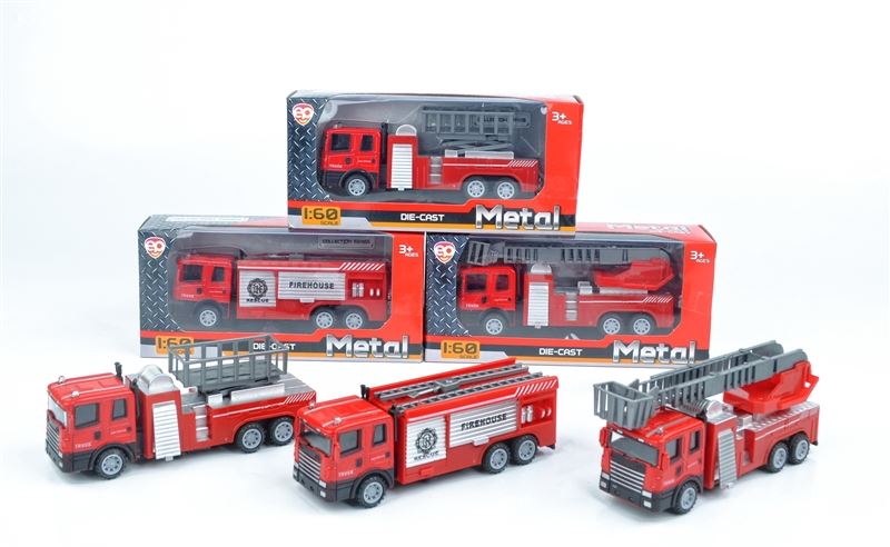 P/B  METAL FIRE  TRUCK,3 ASST STYLES - HP1096581