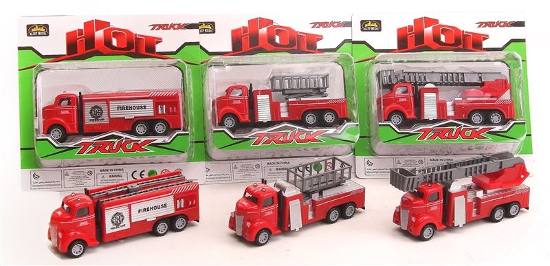 P/B  METAL FIRE  TRUCK,3 ASST STYLES - HP1096593
