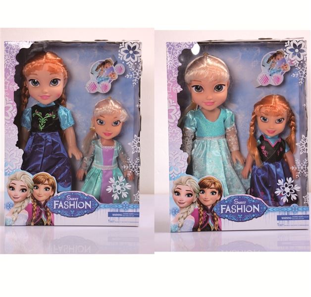14 Inch + 10 Inch Empty body doll with music 2pcs/box,2asst - HP1096693