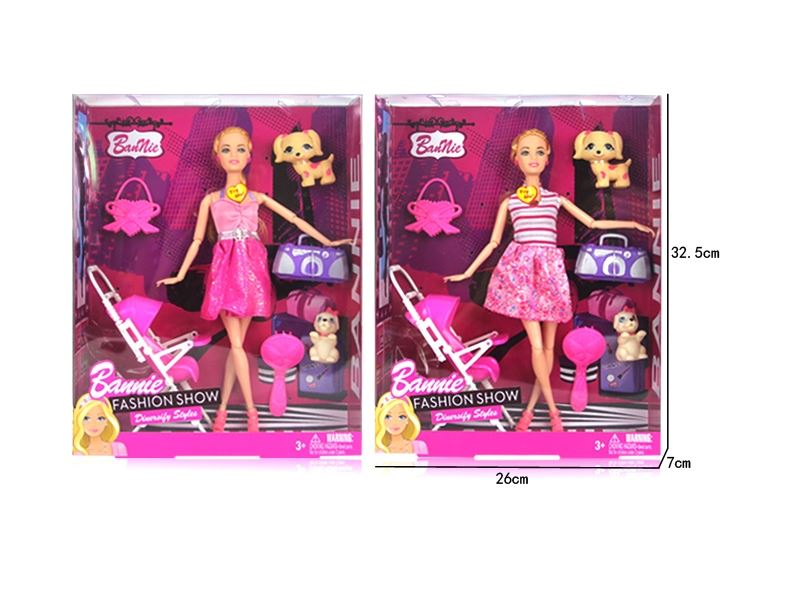 SOLID BODY DOLL W/ACCESSORIES,MUSIC & LIGHT 3 ASST. DRESS - HP1096888