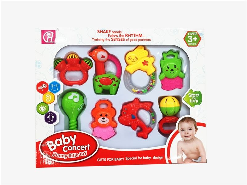 Baby rattles toys 8pcs - HP1096907