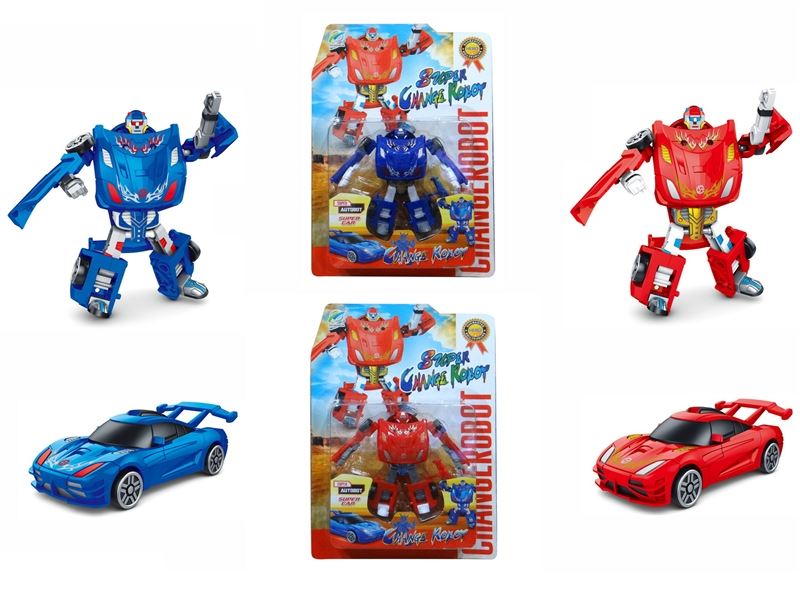 TRANSFORMED CAR,BLUE,RED 2COLORS MIX - HP1097043