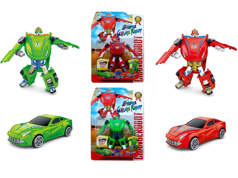 TRANSFORMED CAR,GREEN,RED 2COLORS MIX - HP1097044