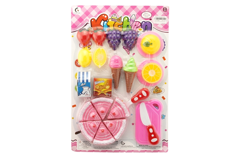 Kithen set-cut fruit+cake+ice cream - HP1097644