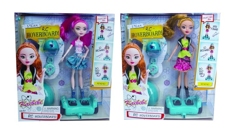  R/C  HOVERBOARD DOLL WITH ACCESSORIES,2 ASST STYLES,USES 3AA+2AA - HP1097860