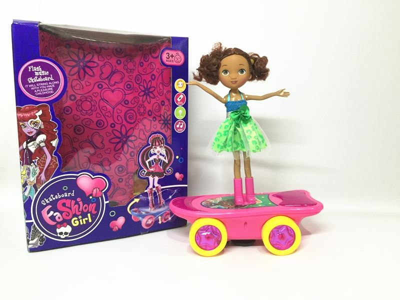 Little doctor barbie electric universal lifting rotary pendulum scooter (a variety of mixed with light music, lifting and rotating 360 degrees) - HP1098646
