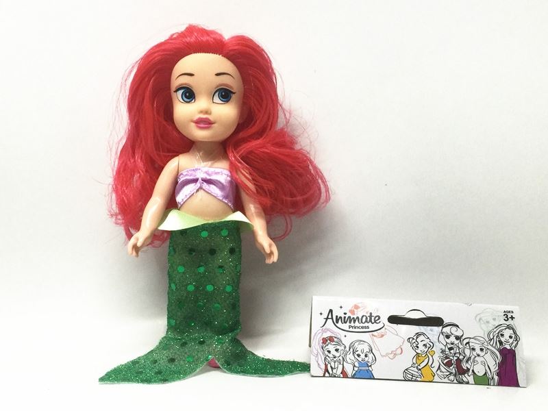 6.5 Inch solid body salon princess disney barbie (6 mixed) - HP1098656