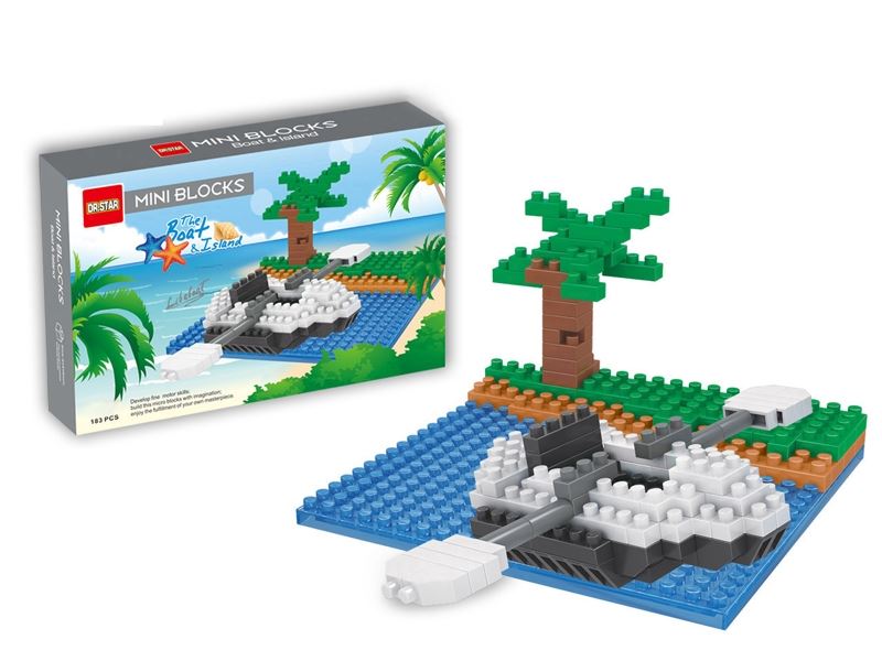 Mini building blocks - leisure island / lifeboat 183pcs - HP1098990