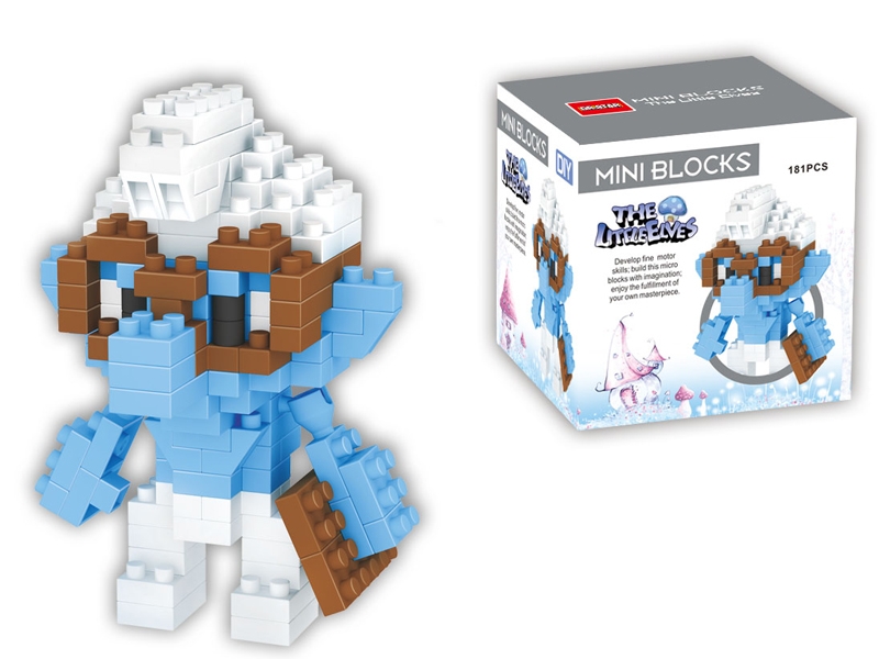 Mini blocks - the smurfs / cong 181pcs - HP1098998