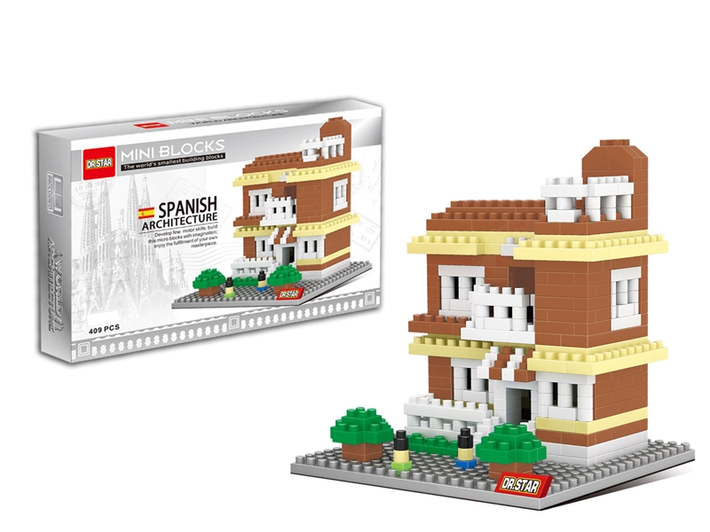 Mini building blocks - spanish style villas / world architecture 409pcs - HP1099061