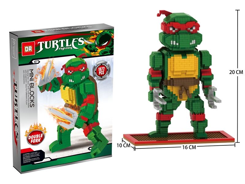 Double fork / super battle turtle blocks 1872pcs - HP1099139