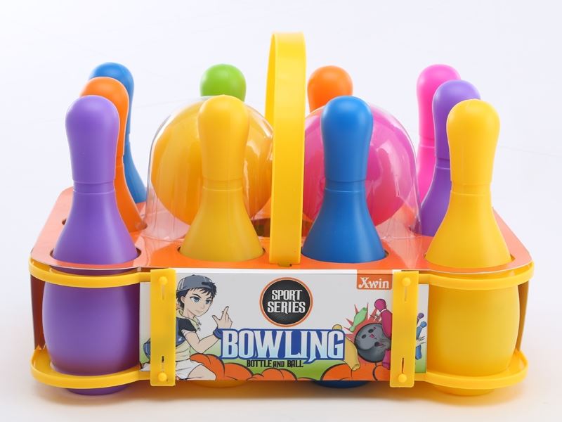 BOWLING SET.
(10 BOWLING (33CM) + 2 BALL). - HP1099387