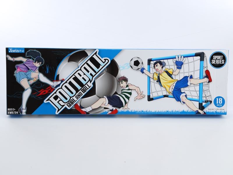 FOOTBALL SET (S).
(GOAL AND BALL (DIA. 12CM)). - HP1099395