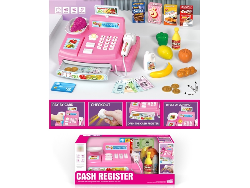 BATTERY CASH REGISTER( WITH LIGHT & VOICE & MUSIC) - HP1099777