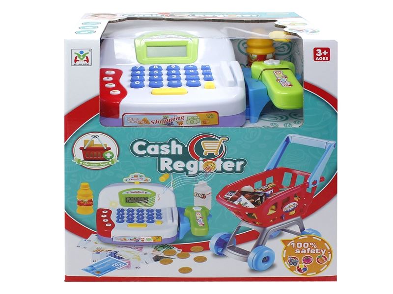BATTERY CASH REGISTER&SHOPPING CART( WITH LIGHT) - HP1099792