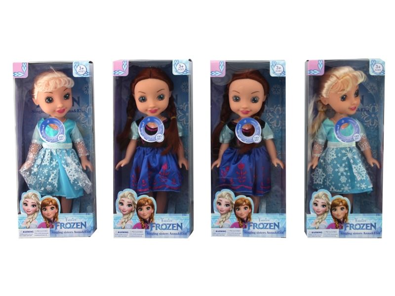 12 Inch solid body music light snow princess 2 mixed - HP1099936