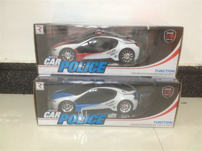 1:16遥控I8仿真警车(配充电器及电池组)2色混装 - HP1100141