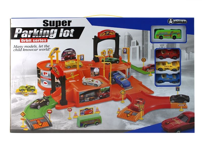 RAIL PARKING LOT W/ 1BUSES & 3 CAR - HP1100197