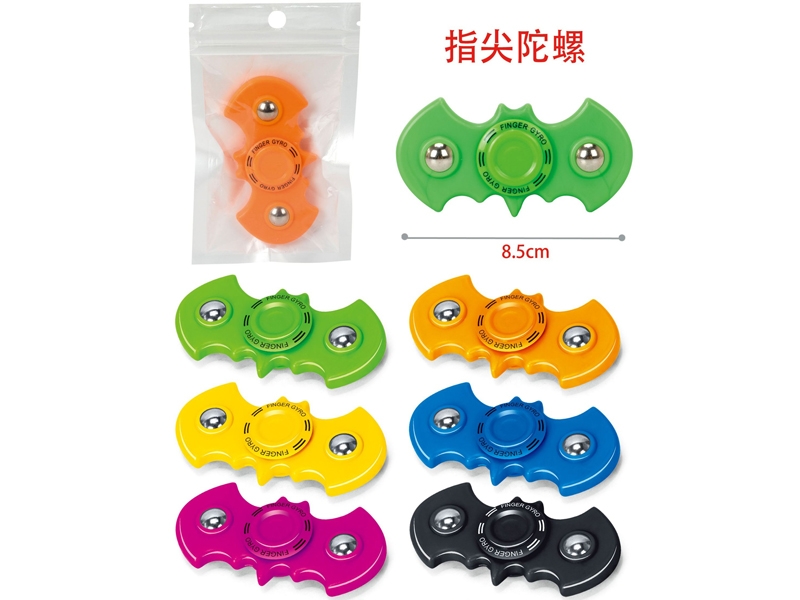 Plastic fingertip gyroscope(6 colors mixed) - HP1100513