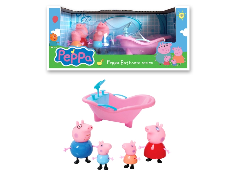 PINK PIG 4 PACK + BATH COVER - HP1101861