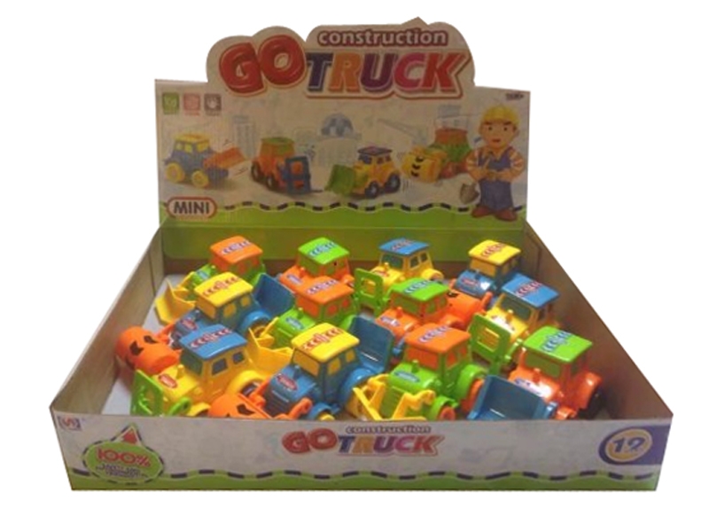 F/P CARTOON CONSTRUCTION TRUCK (12 PCS/DISPLAY BOX) - HP1101878