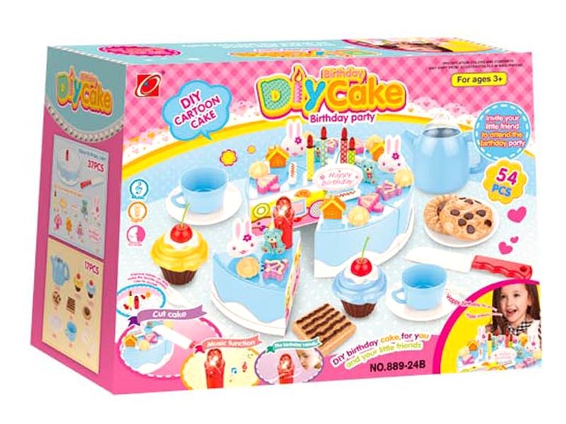B/O DIY CAKE W/MUSIC INCLUDED BATTERY (54 PCS) - HP1102092