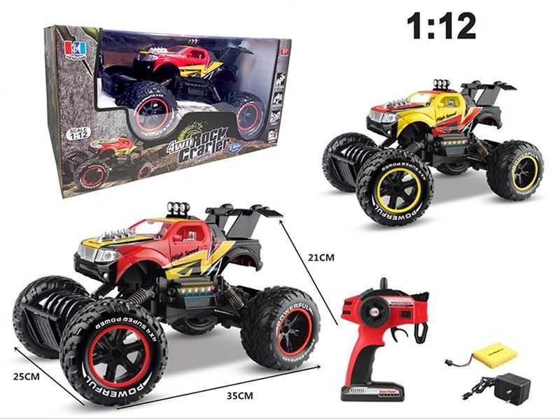 1:12 2.4G四驱遥控越野车带灯光 - HP1102345