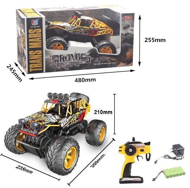 1:12 2.4G四驱遥控越野车带灯光 - HP1102349