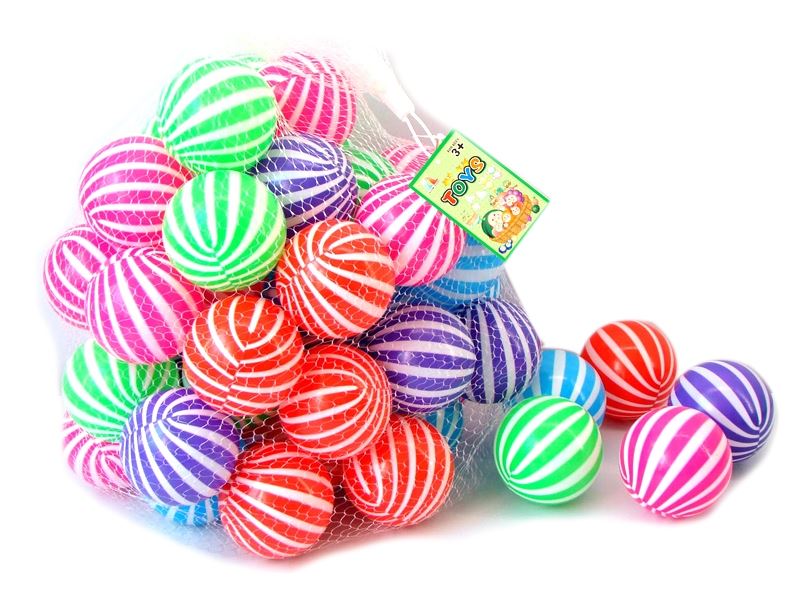 7CM TWO-COLOR PARK BALL 100PCS (5 COLORS) - HP1103135