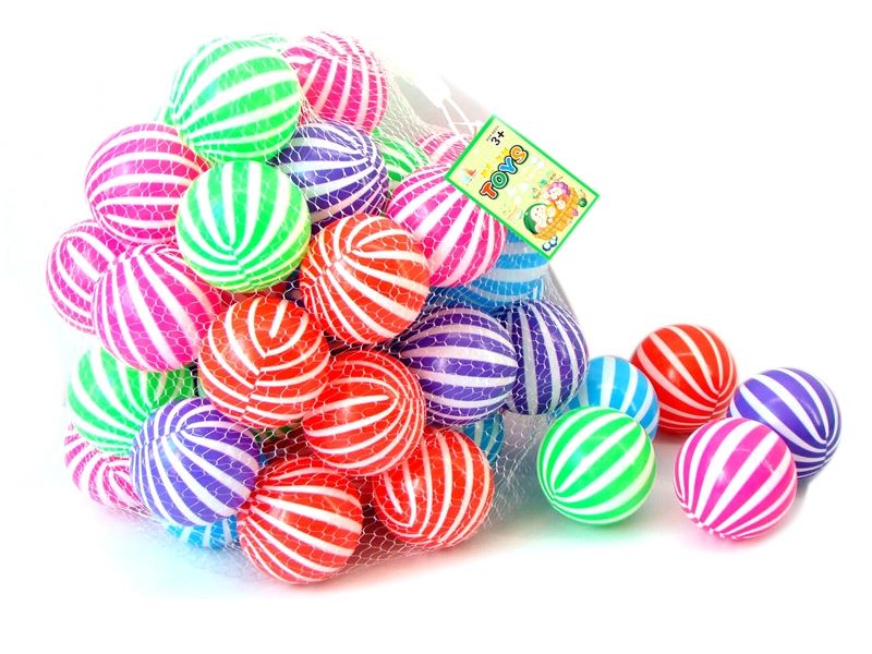 8CM TWO-COLOR PARK BALL 50PCS (5 COLORS) - HP1103138