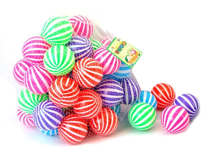 8CM TWO-COLOR PARK BALL 100PCS (5 COLORS) - HP1103139