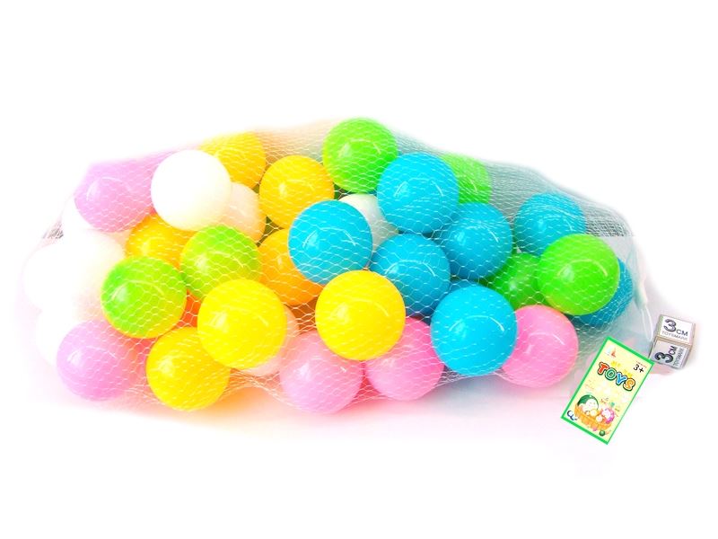 5.5CM EUROPEAN AND AMERICAN COLOR PARK BALL 50PCS (5 COLORS) - HP1103140