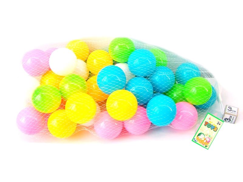 6CM EUROPEAN AND AMERICAN COLOR PARK BALL 50PCS (5 COLORS) - HP1103142