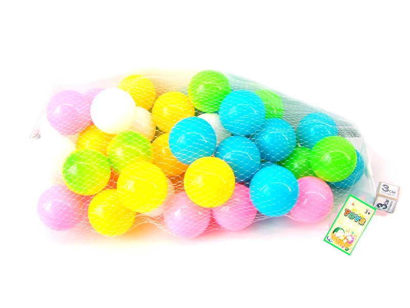 6.5CM EUROPEAN AND AMERICAN COLOR PARK BALL 50PCS (5 COLORS) - HP1103144