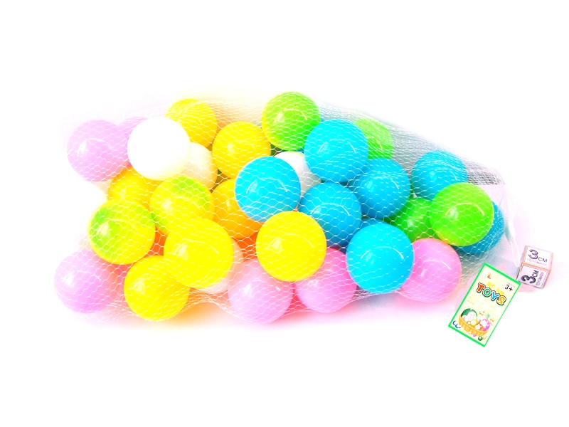 6.5CM EUROPEAN AND AMERICAN COLOR PARK BALL 100PCS (5 COLORS) - HP1103145