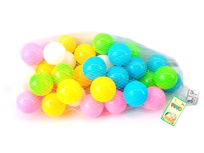 7CM EUROPEAN AND AMERICAN COLOR PARK BALL 100PCS (5 COLORS) - HP1103147