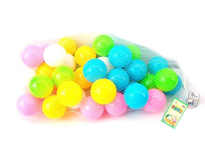 7.5CM EUROPEAN AND AMERICAN COLOR PARK BALL 50PCS (5 COLORS) - HP1103148