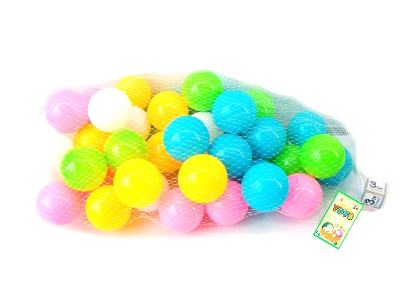 8CM EUROPEAN AND AMERICAN COLOR PARK 100PCS (5 COLORS) - HP1103151