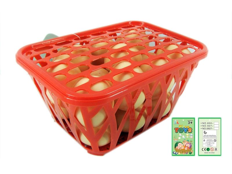BASKET WITH EGGS 18PCS - HP1103172