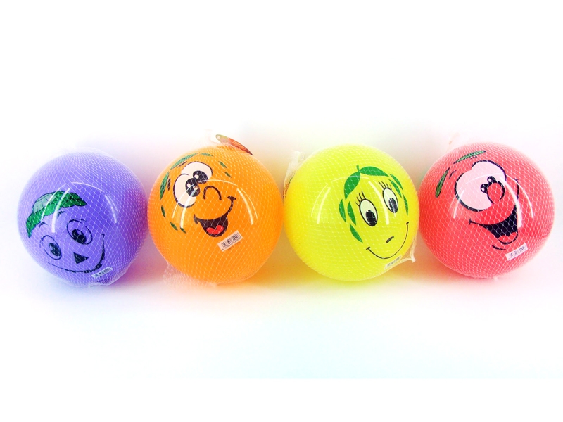 9 INCH FRAGRANCE SINGLE PRINT SMILE FACE BALL (4 COLOR MIX) - HP1103461