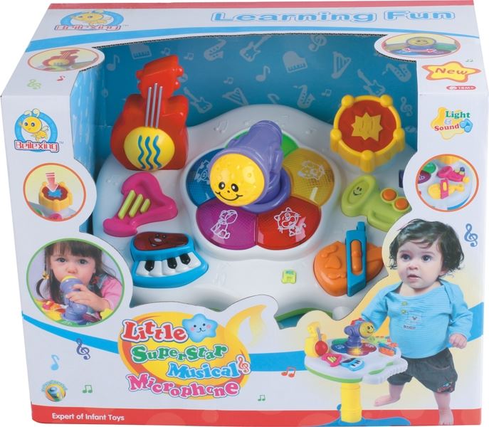 SUPER STAR MICROPHONE W/LIGHT & MUSIC - HP1104388