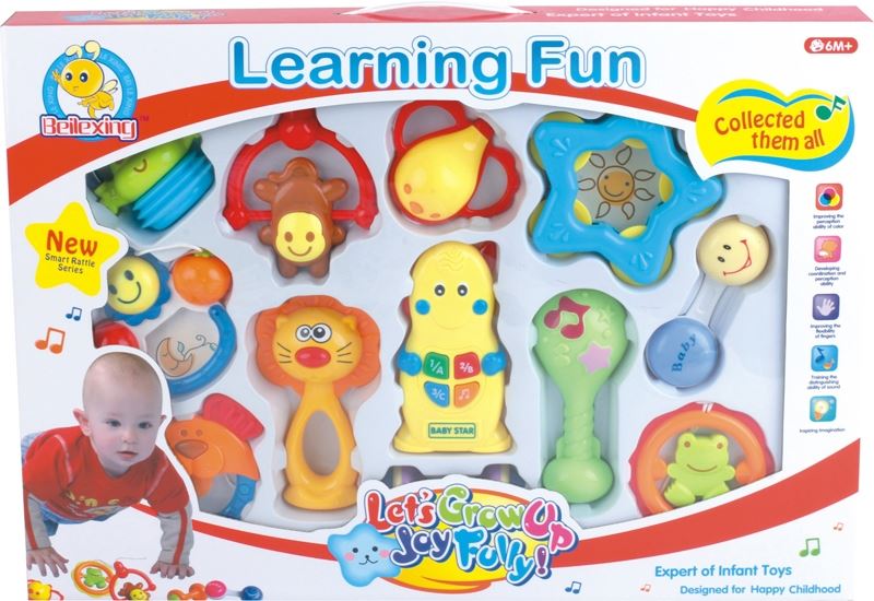 BABY RATTLE SET W/MISIC (12 PCS) - HP1104391
