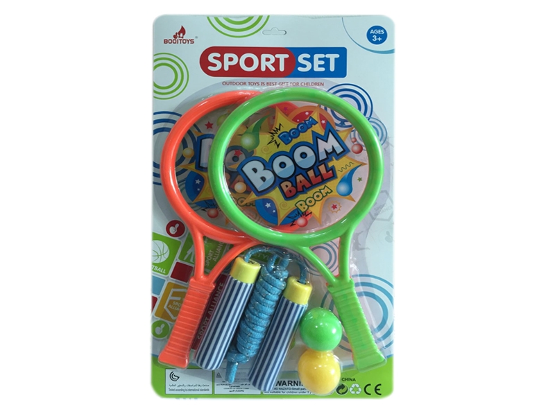 PVC RACKET + TWO-COLOR ROPE SKIPPING - HP1104518