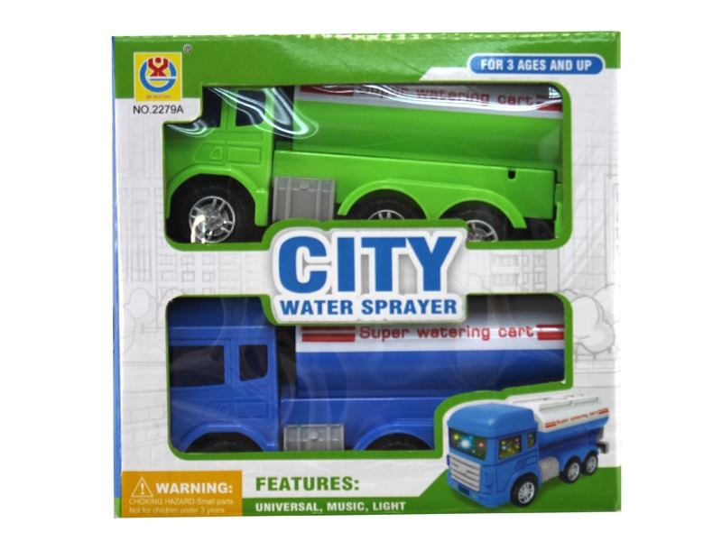 电动万向灯光洒水车（两只一盒） - HP1104971