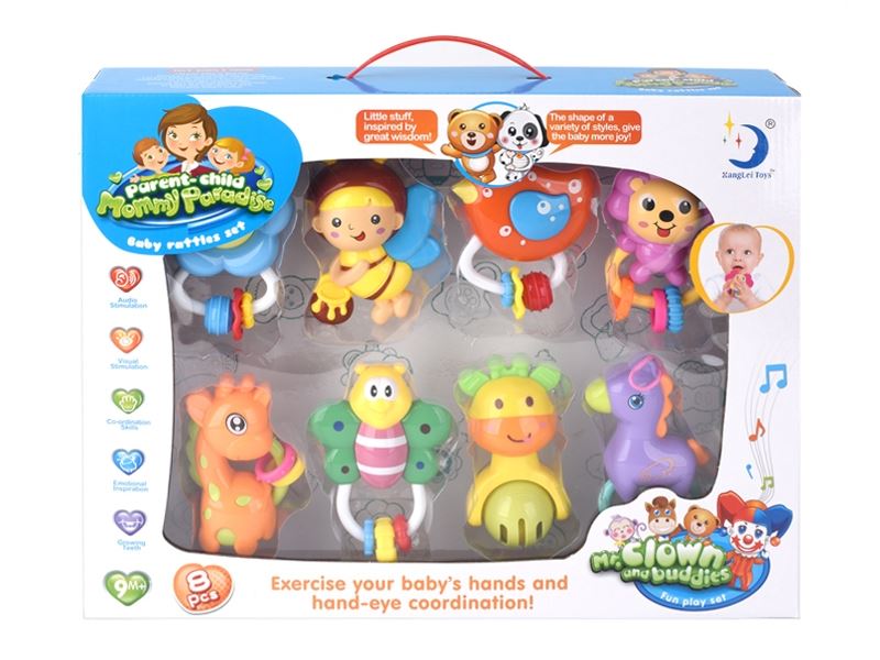 BABY RATTLES (8 PCS) - HP1105259