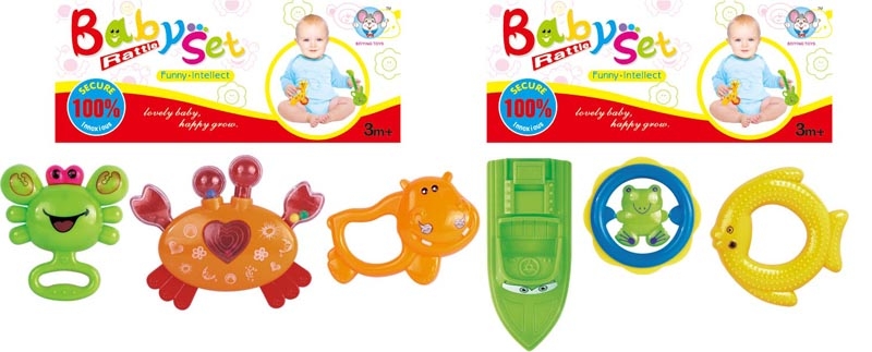 BABY RATTLE (3 PCS, 2 ASST.) - HP1105355