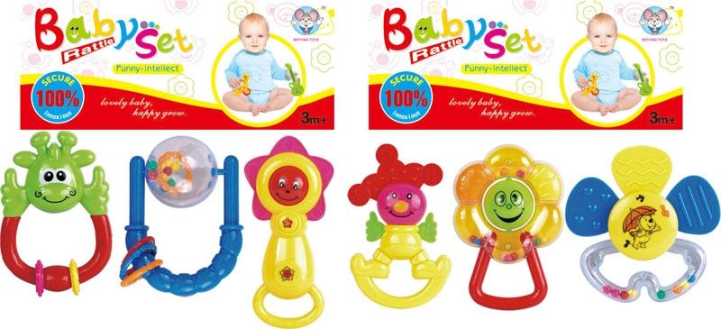 BABY RATTLE (3 PCS, 2 ASST.) - HP1105356